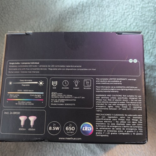 Philips Hue 548586 65W LED Smart Light Bulbs-Multiple Colors - Picture 3 of 3