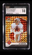 2021 Panini Mosaic - Joe Montana #174 Mosaic Reactive Orange Prizm