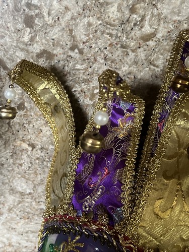 Large Venetian Festival Mardi Gras Masquerade Mask Jester Carnevale - Picture 3 of 8