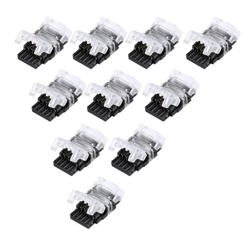 4-Pin LED Strip Light Connector 10mm for RGB 5630 IP65 Waterproof Wire Cable - Picture 3 of 14