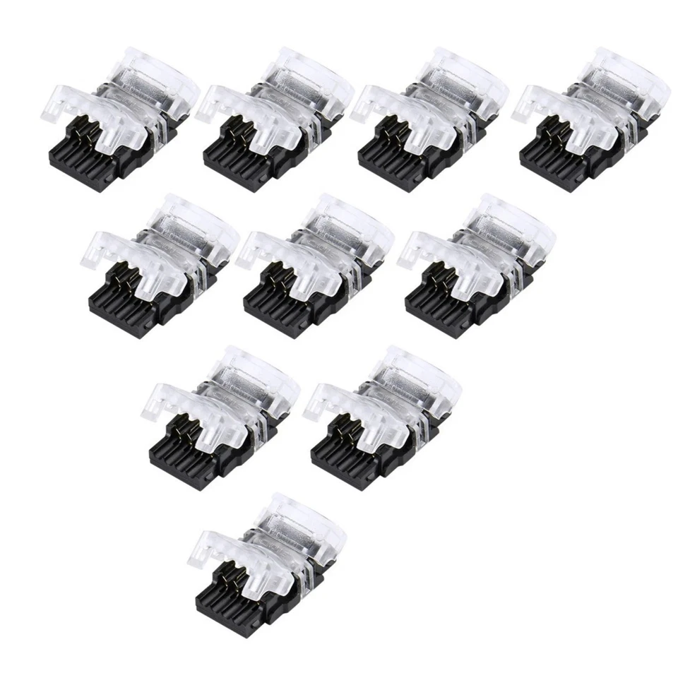 4-Pin LED Strip Light Connector 10mm for RGB 5630 IP65 Waterproof Wire Cable - Image 3 of 4