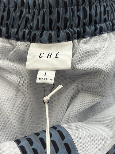 Ché Cosmo Printed Swim Shorts Blue in Recycled Nylon Size Large | New With Tags - Picture 3 of 9