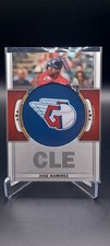 🔥JOSE RAMIREZ🔥2023 Topps Series 1 TEAM LOGO PATCH RELIC Card - GUARDIANS