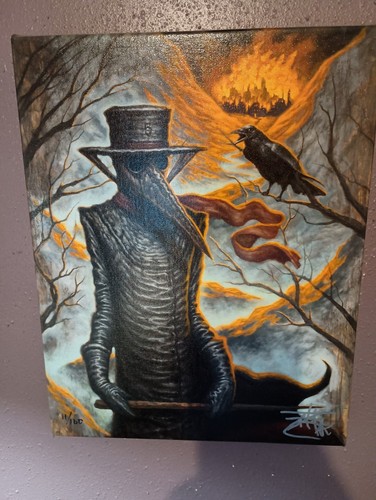 Chet Zar The Plague Doctor Canvas Giclee 11x14 Signed Numbered Gallery Wrap - Picture 8 of 12