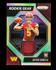 2024 Panini Prizm Jayden Daniels Rookie Gear Pink Prizm RC #RG-JDS Commanders