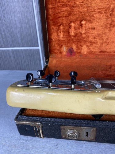Vintage 1950s Fender Champ Lap Steel Electric Guitar 1952 With Fender Latch Case - Picture 20 of 22