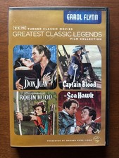 Turner Classic Movies TCM Errol Flynn Film Collection 4 dvds 2011 Robin Hood etc