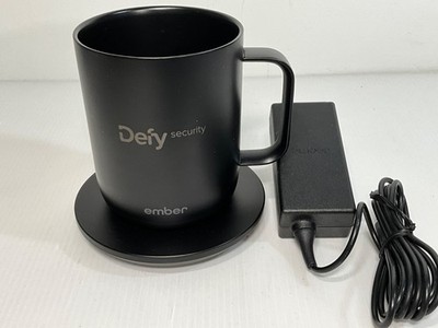 Ember Smart Mug 2 Heated Coffee Cup 10 oz w/LOGO, Charging Coaster, Power Supply