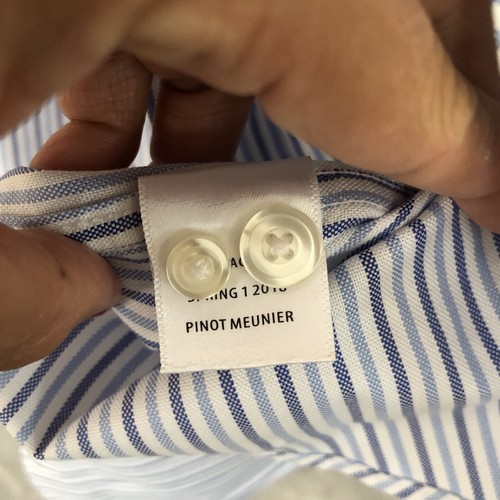 Camisa Untuckit Para Hombre Grande Azul Blanco Rayas Abotonada Sin Arrugas Manga Larga - Imagen 12 de 14