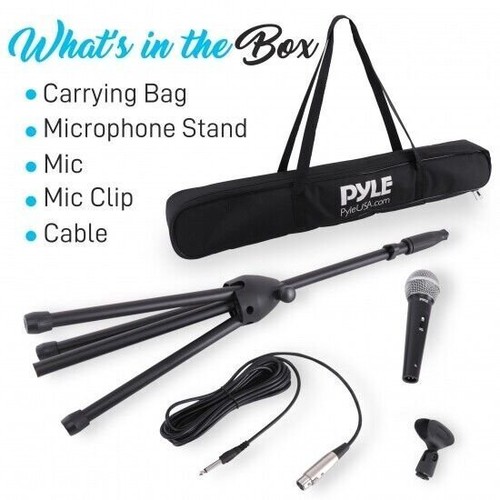 Pyle Dynamic Microphone Kit-Pro Mic Kit Carrying Bag Cable PDMIC88ST - Picture 7 of 7