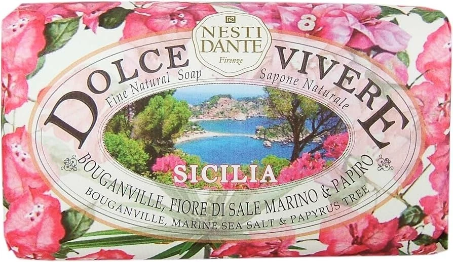 Nesti Dante Dolce Vivere Sicilia Marine Sea Salt & Papyrus Tree Soap Bar 250g