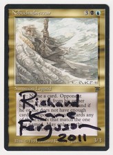 Signed Nebuchadnezzar MP Legends English Artist Richard Kane Ferguson MTG Magic!