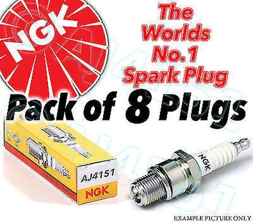 8x NEW NGK Replacement SPARK PLUGS - Part no. CR7EKB Stock no. 4455 8pk
