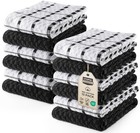 - Kitchen Towels 12 Pack, 15 x 25 Inches, 100% Ring Spun Cotton Super Soft an...
