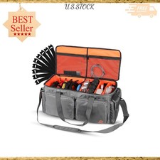 Heavy Duty DJ Cable Bag Organizer with Detachable Dividers, Travel Gig Bag Case