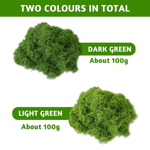 200g Muschio Artificiale per la Decorazione Finto per Presepe Decorazioni - Foto 23 di 24
