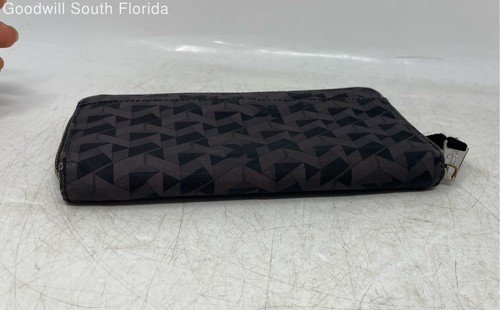 Kipling Womens Black Geometric Classic Organizer Zip Around Wallet - Picture 4 of 8