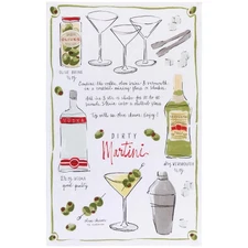 Now Designs Dishtowel, Martini (NKT3642D)