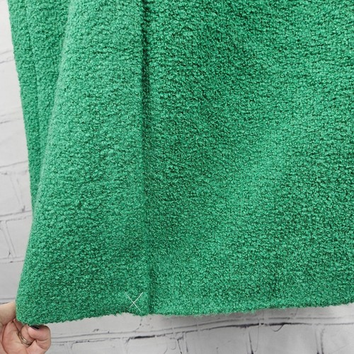 J.Crew Collection Green Wool Blend Long Coat Size 10 New Button Up NWT Boucle - Picture 22 of 24