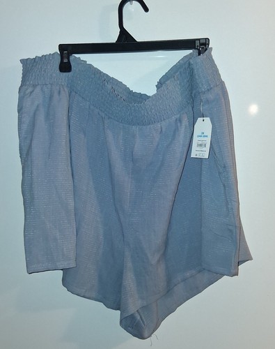 NWT Time And Tru Blue Pull-on Shorts Sz 3X - Picture 2 of 2