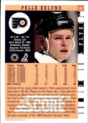 1993-94 SCORE USA English HOCKEY🥅YOU PICK FAVS🥅Complete Your NHL Set #1 - #200 - Picture 328 of 364