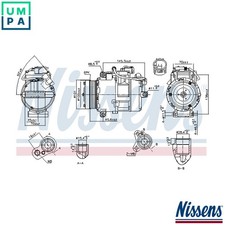 COMPRESSOR AIR CONDITIONING 890012 FOR BMW 3/E90/E91/E92/Convertible M57D30 3.0L