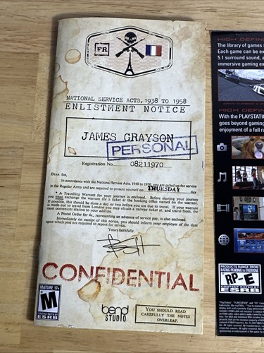 Resistance: Retribution (Sony PSP, 2008) Completo con Manual - Imagen 3 de 7
