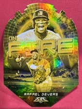 2022 Topps Fire Gold Minted On Fire Die Cut💥Rafael Devers💥 #EF-14 ⚾️Red Sox