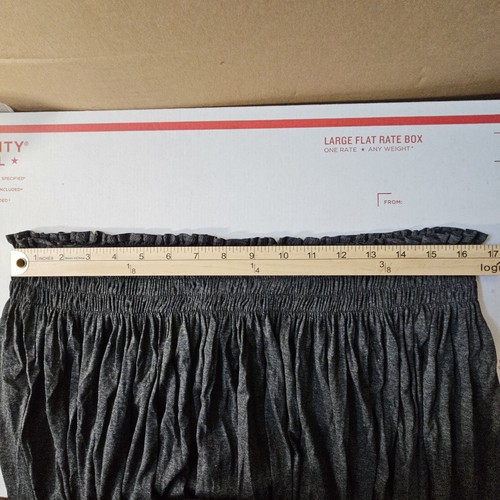 Pagliaccetto contadino senza spalline Norma Kamali L grigio nuovo con etichetta tuta elasticizzato coastal boho - Foto 5 di 10