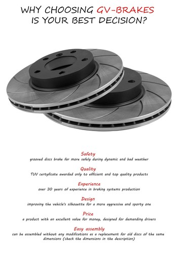 Para SUBARU LEGACY II BD BG 1996-1999 2124GTS Delantero Discos de freno 276x24 - Picture 11 of 11