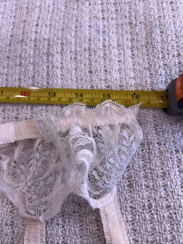 VTG Felina Lingerie Garter Belt White Lace 60s 70s - Picture 8 of 8