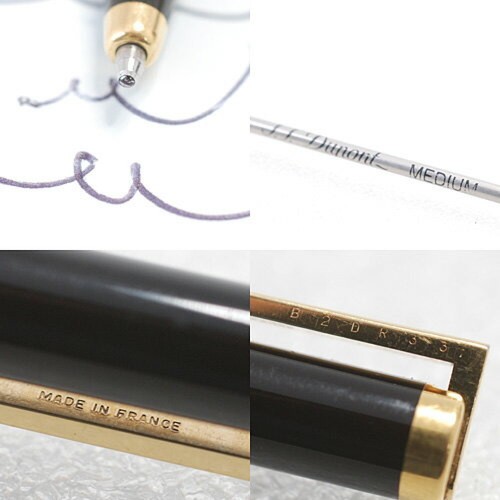 Dupont Classic LAQUE Genuine Lacquer Black Twist Ballpoint Pen Used - Picture 20 of 24