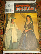 Simplicity Sew Pattern 7756 Renaissance Gown Queen & Maid Sz 4-8 UC