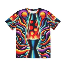 All Over Print T Shirt Lava Lamp Psychedelic Trip Stoner DMT Festival Rave Funky