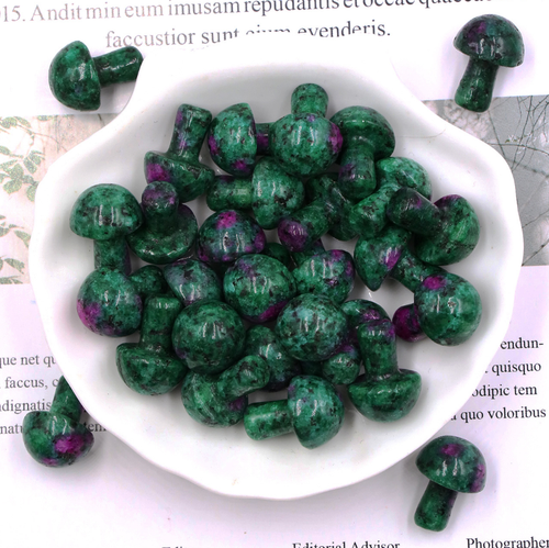 Venta al por mayor 20 mm Natural Tallado Cuarzo Gemas Hongo Calavera Artesanía Cristal Curación - Imagen 49 de 49