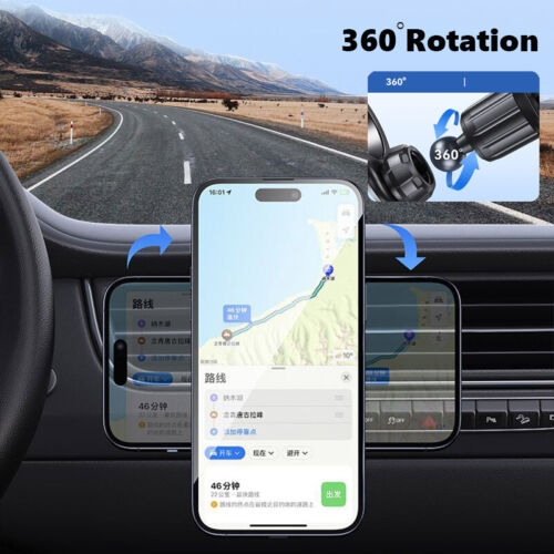 For iPhone Magsafe 15/16/14/13 Pro Max Car Airvent Phone Mount Magnetic Holder - Picture 8 of 9