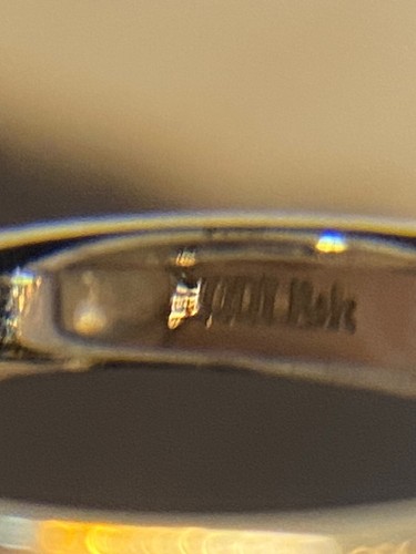 14K White Gold Diamond Band Stacking Ring ODI SIZE 7 Not Scrap - Bild 8 von 12