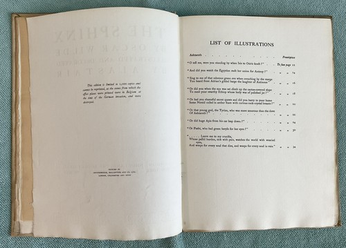 The Sphinx by Oscar Wilde And Illustrated by Alastair 1920 Collectible HC Book - Picture 8 of 10