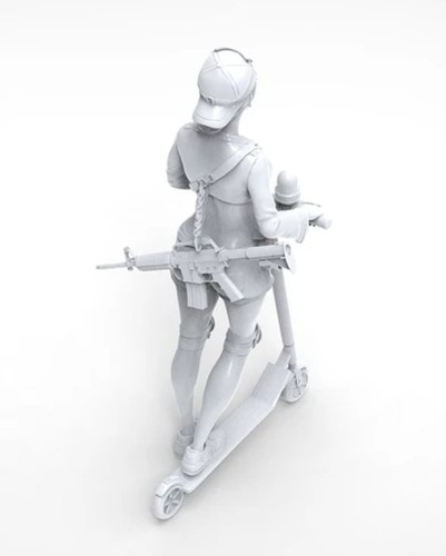 Figura de resina genuina 1/35 ZLPLA Leah Girls en acción montaje modelo GM-012 - Imagen 5 de 9
