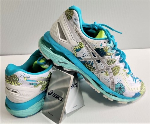 Size 6 US Women Asics Gel Kayano23 White/Silver/Aquarium t6a5n-0193 - Picture 4 of 5