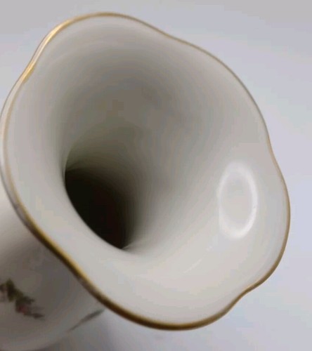 JARRÓN MOLIERE ROSENTHAL ALEMANIA CONTINENTAL MUSGO ROSA 5 3/4" ROSA FLORAL - Imagen 7 de 7