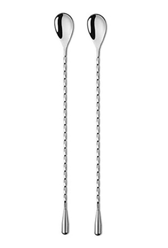 6 Pcs 12 Inch Bar Mixing Spoon Cocktail Spoon Stainless Steel  Assorted Colors  - Picture 13 of 23