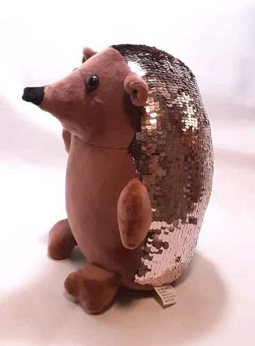 Gewichtetes braunes Igelschwein Plüsch, Pailletten Kreativität für Kinder - Bild 2 von 8