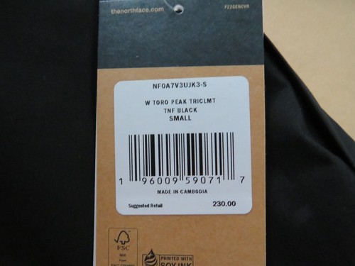 Womens The North Face Toro Peak Triclimate 3 in 1 Fleece Waterproof Jacket Black - Picture 18 of 18