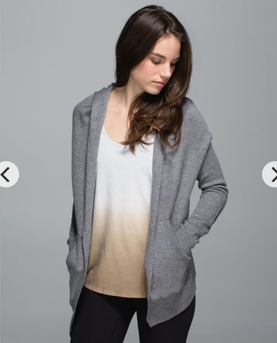 Lululemon - Cabin Yogi Reversible Hooded Cardigan Wrap, Boolux Cashmere, S/Med - Picture 7 of 10