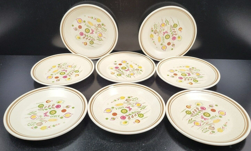 8 Lenox Sprite Bread Butter Plates Set Vintage Butterfly Floral Temperware Retro - Picture 11 of 24