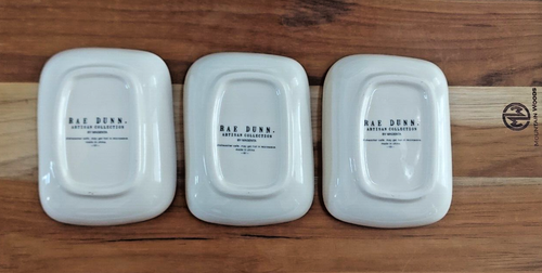 VVHTF Rae Dunn Magenta Farmline Ceramic Platter w/ 3 Trinket Tray - Picture 6 of 7