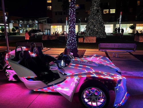 3x 4FT Quad Row LED Strip Lights Glowing For Polaris Slingshot 15.5'' Wheel Ring - Picture 9 of 14