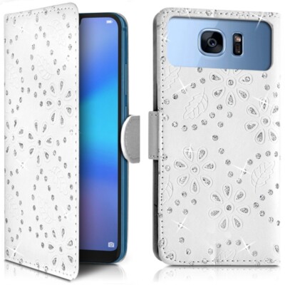 Vendre Étui Portefeuille Diamant Blanc (Ref.8-A) pour Smartphone SFR Startrail 8
