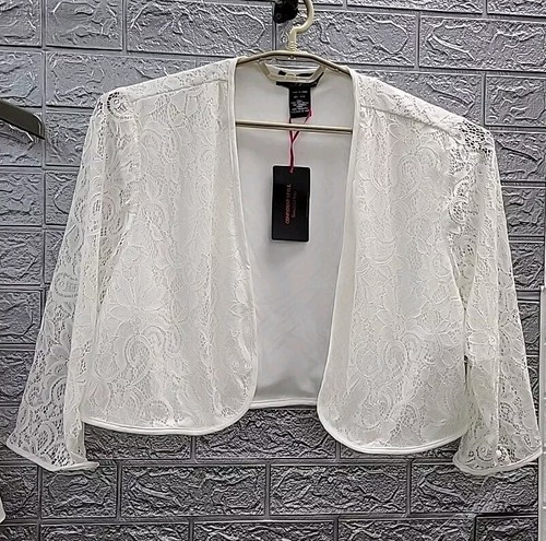 New Midnight Velvet Allis Sleeveless V Neck dress With Jacket Set White Size 16 - Picture 3 of 7